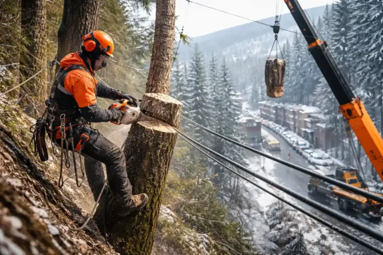Wycinka drzew w trudnych warunkach